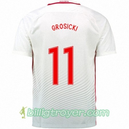 Billige Fotballdrakter Polen KAMIL GROSICKI Hjemmedraktsett Euro 2016