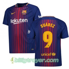 Billige Fotballdrakter FC Barcelona SUAREZ Hjemmedraktsett 2017/18 Kortermet