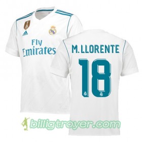 Billige Fotballdrakter Real Madrid MARCOS LLORENTE 18 Hjemmedraktsett 2017/18 Kortermet