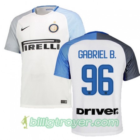 Billige Fotballdrakter Inter GABRIEL B 96 Bortedraktsett 2017/18 Kortermet