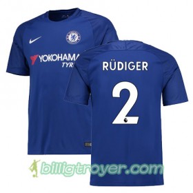 Billige Fotballdrakter Chelsea RUDIGER 2 Hjemmedraktsett 2017/18 Kortermet