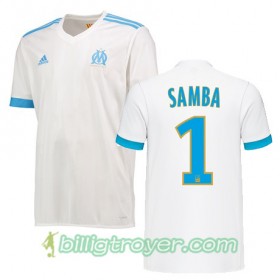 Billige Fotballdrakter Olympique de Marseille BRICE SAMBA 1 Hjemmedraktsett 2017/18 Kortermet