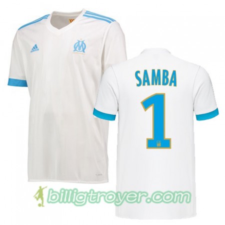 Billige Fotballdrakter Olympique de Marseille BRICE SAMBA 1 Hjemmedraktsett 2017/18 Kortermet