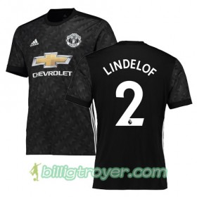 Billige Fotballdrakter Manchester United LINDELOF 2 Bortedraktsett 2017/18 Kortermet