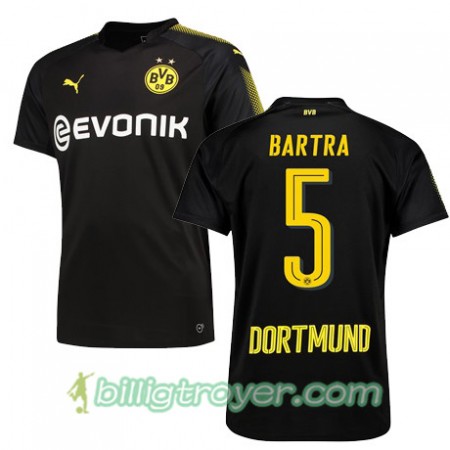 Billige Fotballdrakter Borussia Dortmund BARTRA 5 Bortedraktsett 2017/18 Kortermet
