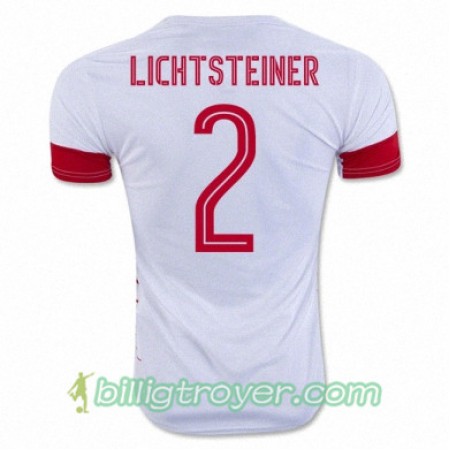 Billige Fotballdrakter Sveits STEPHAN LICHTSTEINER Bortedraktsett Euro 2016