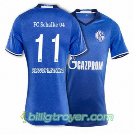 Billige Fotballdrakter FC Schalke 04 KONOPLYANKA 11 Hjemmedraktsett 2017/18 Kortermet