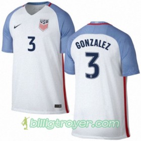 Billige Fotballdrakter USA OMAR GONZALEZ Hjemmedraktsett 2016/17 Kortermet