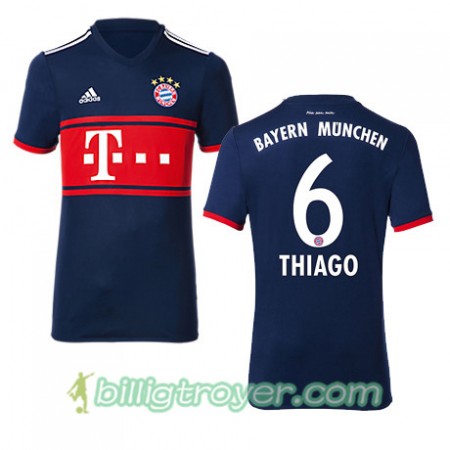 Billige Fotballdrakter FC Bayern München THIAGO 6 Bortedraktsett 2017/18 Kortermet