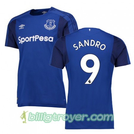 Billige Fotballdrakter Everton SANDRO Hjemmedraktsett 2017/18 Kortermet