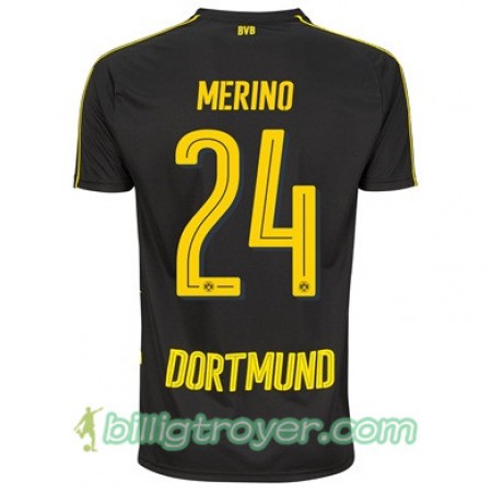 Billige Fotballdrakter Borussia Dortmund MERINO 24 Bortedraktsett 2017/18 Kortermet