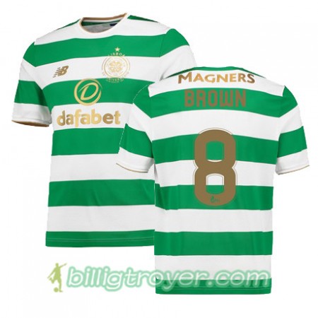 Billige Fotballdrakter Celtic FC SCOTT BROWN Hjemmedraktsett 2017/18 Kortermet