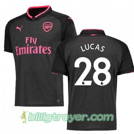 Billige Fotballdrakter Arsenal LUCAS 28 Tredjedraktsett 2017/18 Kortermet