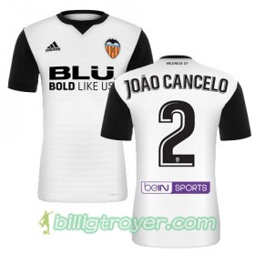Billige Fotballdrakter Valencia CF JOAO CANCELO Hjemmedraktsett 2017/18 Kortermet