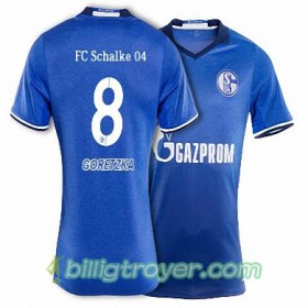 Billige Fotballdrakter FC Schalke 04 GORETZKA 8 Hjemmedraktsett 2017/18 Kortermet