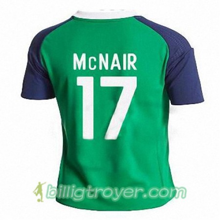 Billige Fotballdrakter Nord-Irland PADDY McNAIR Hjemmedraktsett 2016/17 Kortermet