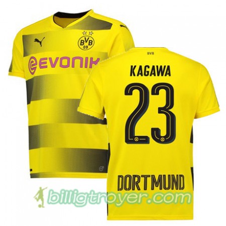 Billige Fotballdrakter Borussia Dortmund KAGAWA 23 Hjemmedraktsett 2017/18 Kortermet