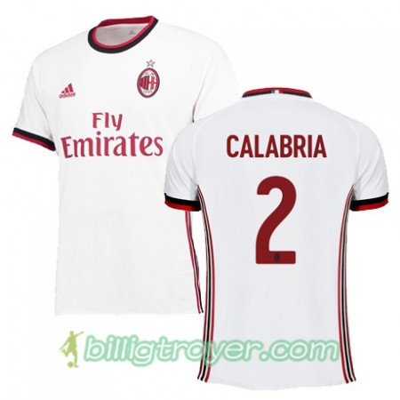 Billige Fotballdrakter AC Milan CALABRIA 2 Bortedraktsett 2017/18 Kortermet