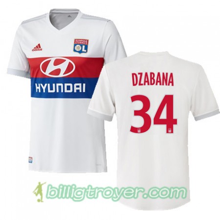 Billige Fotballdrakter Olympique Lyonnais Alan Dzabana 34 Hjemmedraktsett 2017/18 Kortermet