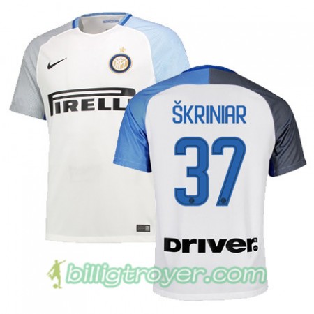 Billige Fotballdrakter Inter SKRINIAR 37 Bortedraktsett 2017/18 Kortermet
