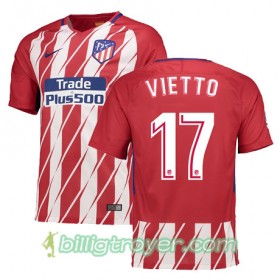Billige Fotballdrakter Atlético Madrid VIETTO 17 Hjemmedraktsett 2017/18 Kortermet