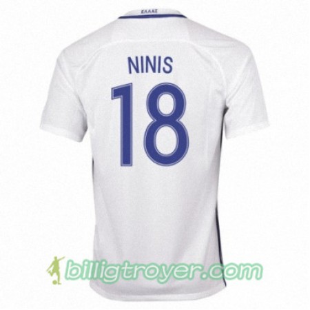 Billige Fotballdrakter Hellas SOTIRIS NINIS Hjemmedraktsett 2016/17 Kortermet