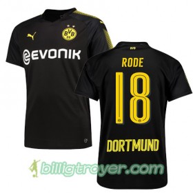 Billige Fotballdrakter Borussia Dortmund RODE 18 Bortedraktsett 2017/18 Kortermet