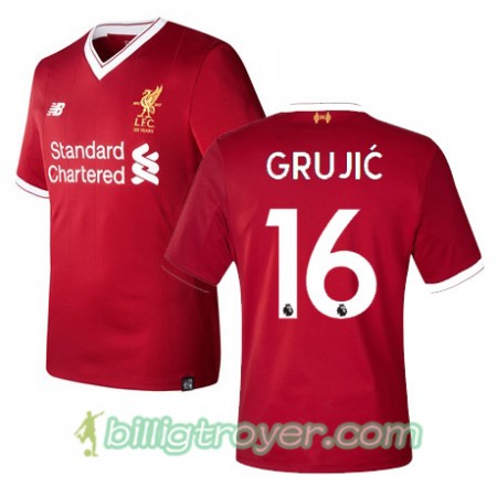 Billige Fotballdrakter Liverpool GRUJIC 16 Hjemmedraktsett 2017/18 Kortermet