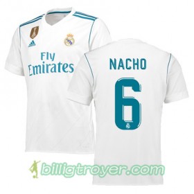 Billige Fotballdrakter Real Madrid NACHO 6 Hjemmedraktsett 2017/18 Kortermet