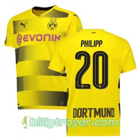 Billige Fotballdrakter Borussia Dortmund PHILIPP 20 Hjemmedraktsett 2017/18 Kortermet