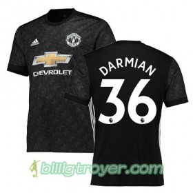 Billige Fotballdrakter Manchester United DARMIAN 36 Bortedraktsett 2017/18 Kortermet