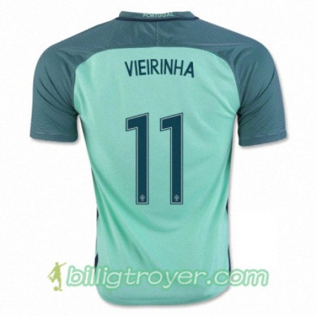 Billige Fotballdrakter Portugal VIEIRINHA Bortedraktsett Euro 2016