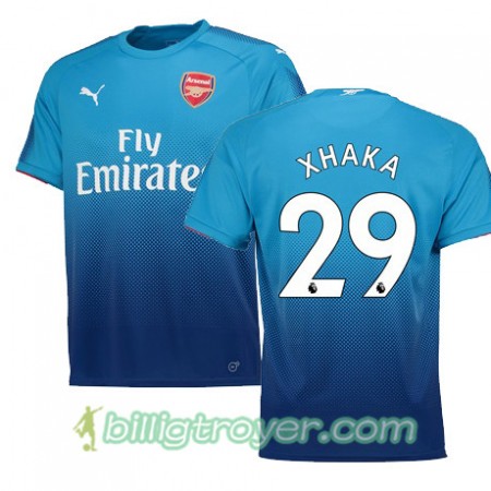 Billige Fotballdrakter Arsenal XHAKA 29 Bortedraktsett 2017/18 Kortermet
