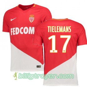 Billige Fotballdrakter AS Monaco TIELEMANS 17 Hjemmedraktsett 2017/18 Kortermet