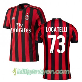 Billige Fotballdrakter AC Milan LOCATELLI 73 Hjemmedraktsett 2017/18 Kortermet