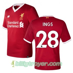 Billige Fotballdrakter Liverpool INGS 28 Hjemmedraktsett 2017/18 Kortermet