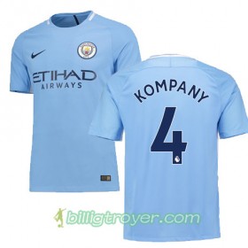 Billige Fotballdrakter Manchester City KOMPANY 4 Hjemmedraktsett 2017/18 Kortermet