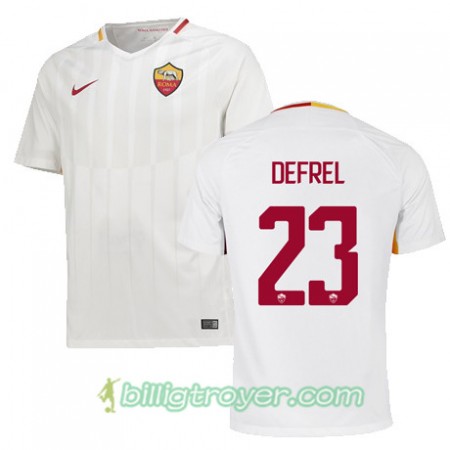 Billige Fotballdrakter AS Roma DEFREL 23 Bortedraktsett 2017/18 Kortermet