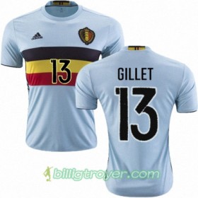 Billige Fotballdrakter Belgia JEAN FRANCOIS GILLET Bortedraktsett Euro 2016