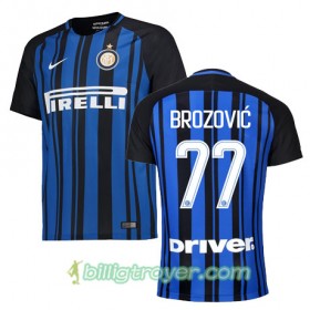 Billige Fotballdrakter Inter BROZOVIC 77 Hjemmedraktsett 2017/18 Kortermet