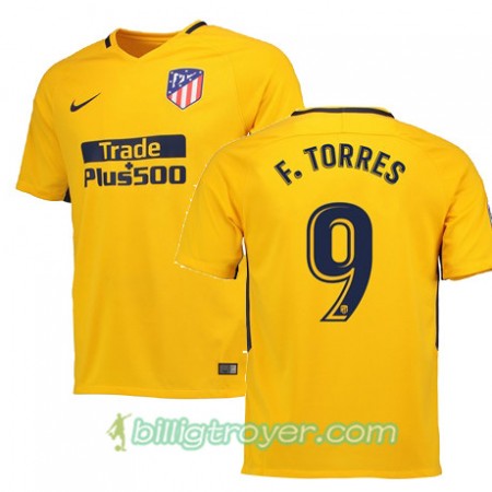 Billige Fotballdrakter Atlético Madrid F TORRES 9 Bortedraktsett 2017/18 Kortermet