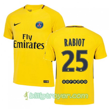 Billige Fotballdrakter Paris SG ADRIEN RABIOT 25 Bortedraktsett 2017/18 Kortermet