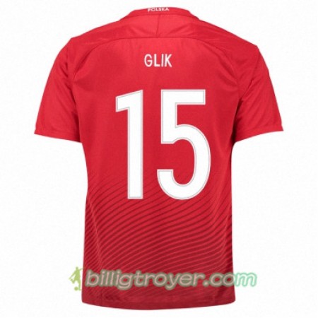 Billige Fotballdrakter Polen KAMIL GLIK Bortedraktsett Euro 2016