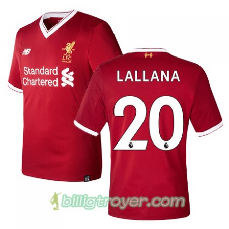 Billige Fotballdrakter Liverpool LALLANA 20 Hjemmedraktsett 2017/18 Kortermet