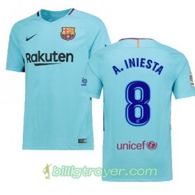 Billige Fotballdrakter FC Barcelona A.INIESTA 8 Bortedraktsett 2017/18 Kortermet