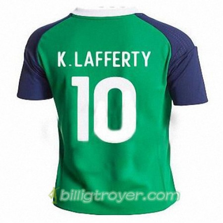 Billige Fotballdrakter Nord-Irland KYLE LAFFERTY Hjemmedraktsett 2016/17 Kortermet