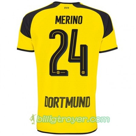 Billige Fotballdrakter Borussia Dortmund MERINO 24 Tredjedraktsett 2017/18 Kortermet
