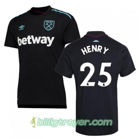 Billige Fotballdrakter West Ham United HENRY Bortedraktsett 2017/18 Kortermet