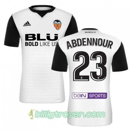 Billige Fotballdrakter Valencia CF ABDENNOUR Hjemmedraktsett 2017/18 Kortermet