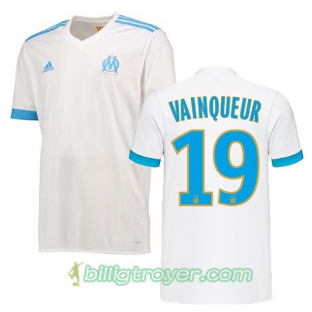 Billige Fotballdrakter Olympique de Marseille WILLIAM VAINQUEUR 19 Hjemmedraktsett 2017/18 Kortermet